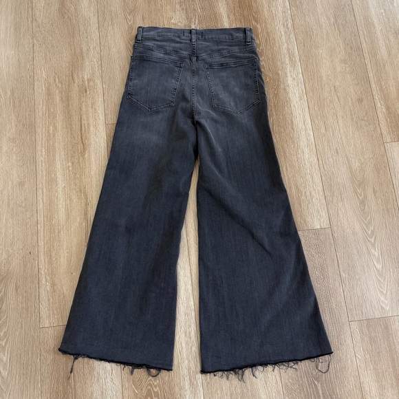 Madewell Flared Wide-Leg Raw Hem Jeans Size 27 Style NU006 - Picture 6 of 13